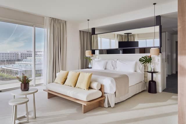 One of the stylish and contemporary rooms at the Barceló Playa Blanca