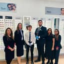 (Left to right) Specsavers Hemel Hempstead, Laura Gavriloaia, Optical Dispenser, Louise England, Gen