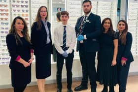 (Left to right) Specsavers Hemel Hempstead, Laura Gavriloaia, Optical Dispenser, Louise England, Gen