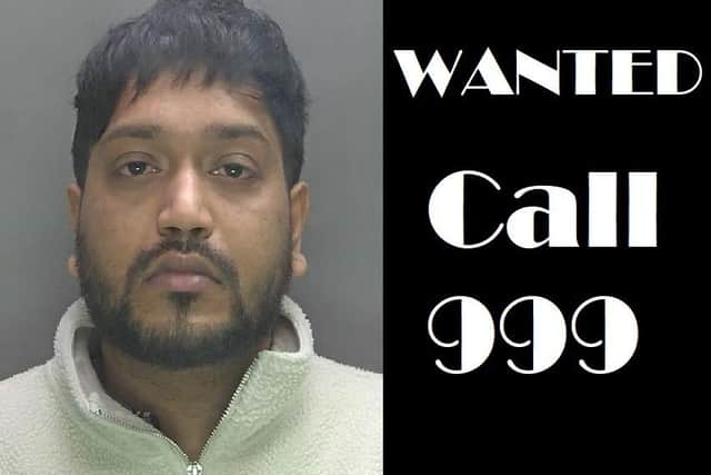 Wanted man Lokman Ali. Photo: Herts Police