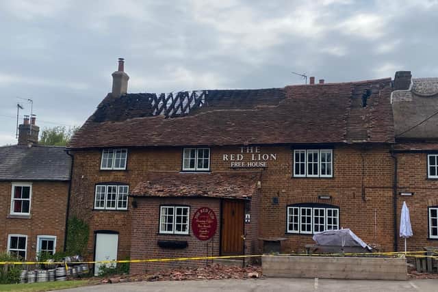 A photo of the Red Lion taken today. Photo by Nigel Wright