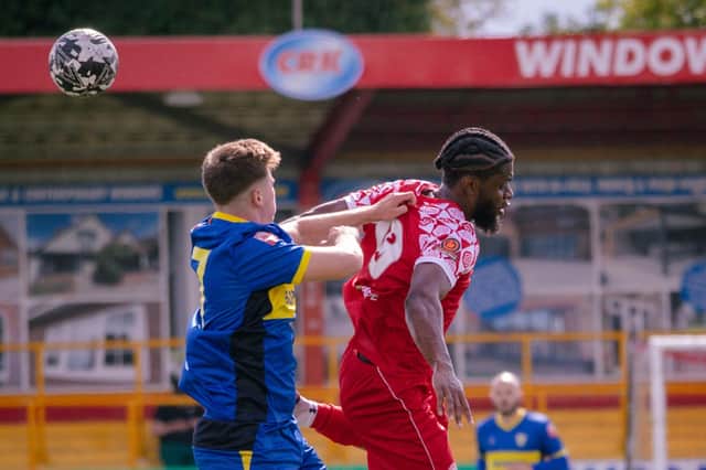 Action from Hemel's draw with Spalding. Photo: Jemma Sear.