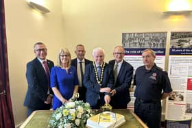 Scott Crudgington, Cllr Fiona Thompson, Phil Smith, Cllr Terry Douris, Cllr Richard Roberts and Kevin Horwood.