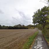 A planning application to create a traveller’s caravan site on land off Swing Gate Lane in Berkhamsted. Photo: Google Maps Street View