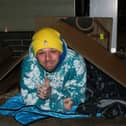 Samuel at his first DENS Sleepout in 2021