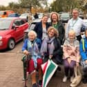 Leverstock Green councillors Catherine McArevey, Jonathan Gale and Robin Bromham, with Keely Siddiqui-Charlick, Reverend Dr Diana Stretton and residents of Leverstock Green at the launch event