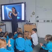 Finger breathing mindfulness techniques with Year 2.