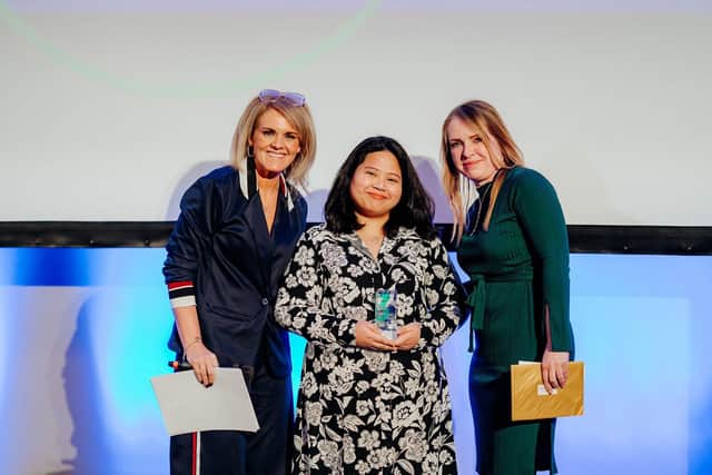 Jan-Axle Enabore, Clinical Excellence Nurse at the East and North Hertfordshire NHS Trust wins Markel 3rd Sector Care Award