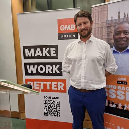David Taylor MP at a GMB union event in Parliament
