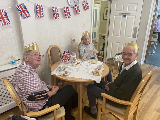 Residents enjoyed a good old fashioned British afternoon tea with cucumber sandwiches, scones, sausage rolls and of course delicious cakes.