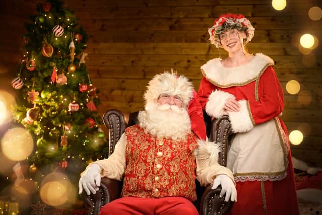 Santa and Mrs Claus at Willows Activity Farm this Christmas