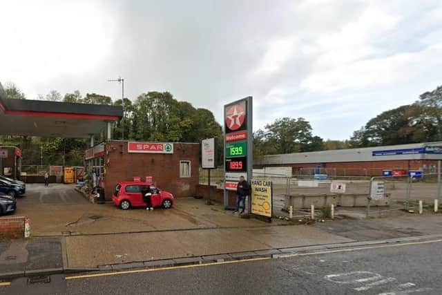 The incident happened near to the service station