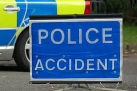 Police accident stock image