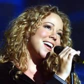 Mariah Carey performing at Shepperton