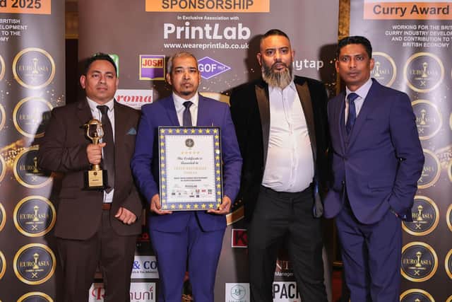 The Olive Naturally Indian with their newcomer award