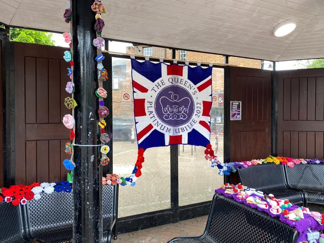 A knitted flag for the Jubilee
Photo: John Cole-Morgan