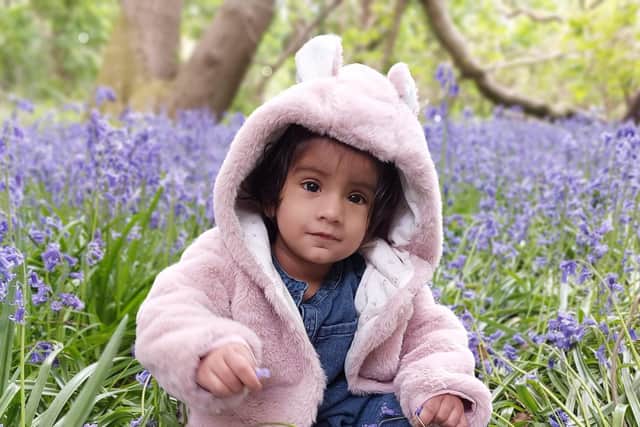 Aliyana, 14 months, goes to The Playskills Charity.