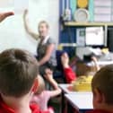 Stock image of children in a classroom