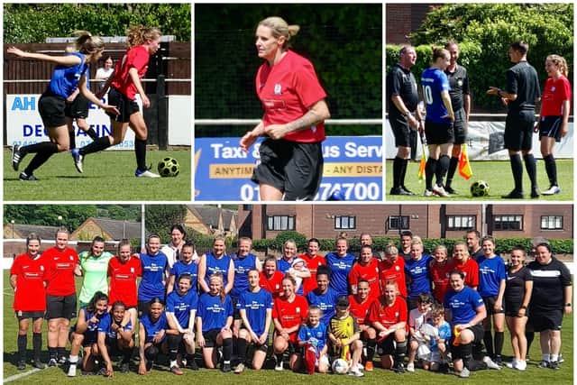 Players at the match at Berkhamsted FC.