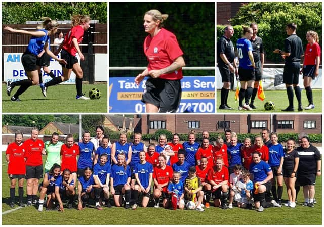 Players at the match at Berkhamsted FC.