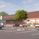 An artist's impression of what the supermarket could look like