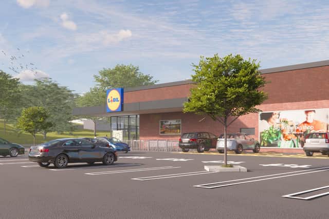 An artist's impression of what the supermarket could look like