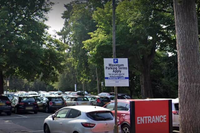 Pictured: Car park of the leisure centre in Hemel Hempstead