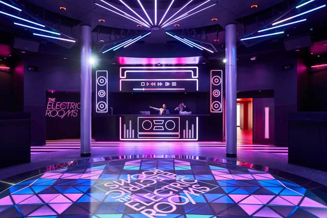 The Electric Rooms, Voyager's eye-catching dancing nightspot and home to the amazing 'Silent Disco' night