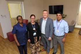 Lister Hospital staff with Miller Homes' David Kennefick at the neonatal unit