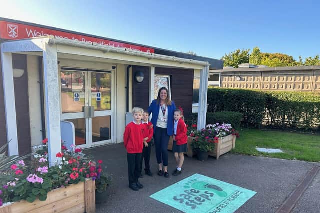 Principal Rebecca Baggaley launches Safe Steps Campaign at Broadfield Academy