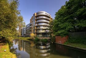 This two-bedroom apartment from David Doyle overlooks the Grand Union Canal.
