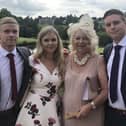 Nicky with her children, Harry, Rosie and Jack