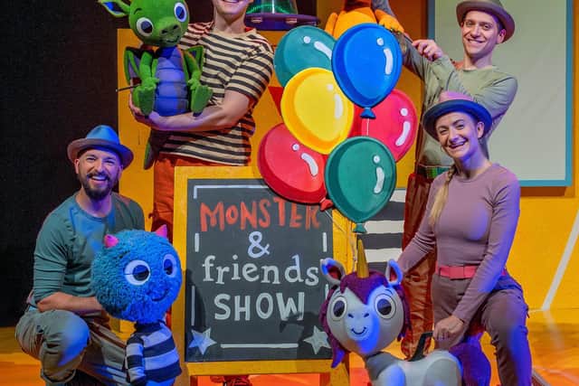 The cast of There's a Monster in your Show
