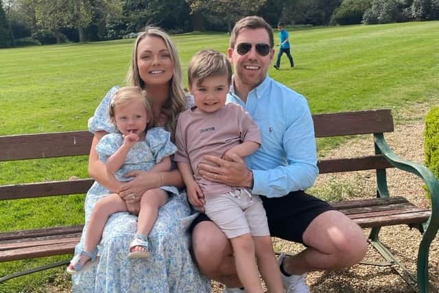 Mum Alex, dad Dave, Little Lexi and brother Ronnie. Credit: Robins Family