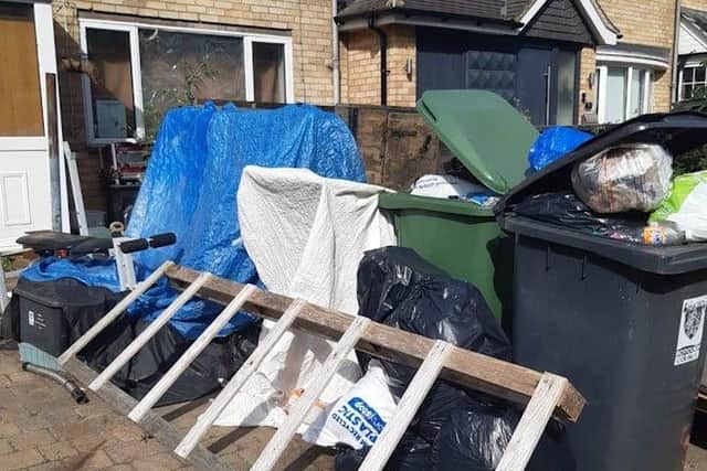 The resident ignored multiple requests to remove the rubbish
