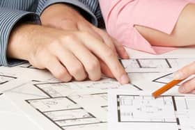 Planning applications stock image