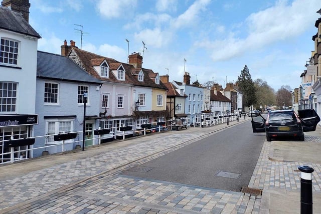 The picturesque, cobbled High Street is described as 'the prettiest road in the country'.
