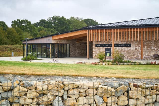 Hemel Hempstead Crematorium.
Photo credit: Simon Jacobs