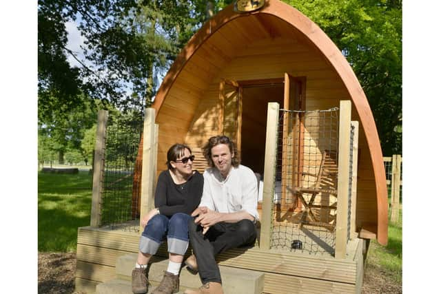 One of the cosy Lookout Lodges (c)ZSL