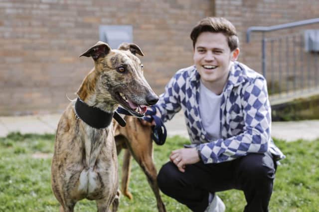 Sam Clemmett with dog Howie