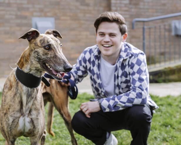 Sam Clemmett with dog Howie