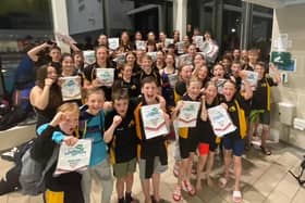 Tring's successful swimmers.
