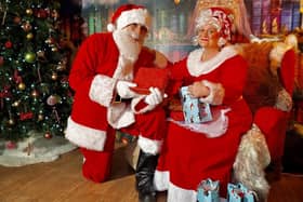Mr and Mrs Claus at Lotherton  (photo: Lotherton: The Christmas Experience)