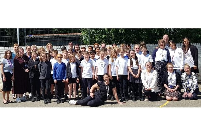 Year six leavers at Boxmoor Primary School in Hemel Hempstead.