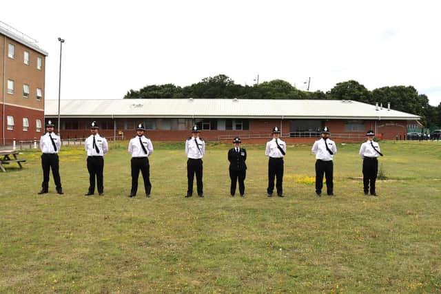 The new recruits at their Passing Out Parade. Image submitted.