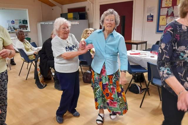 Boxmoor Women's Institute Nonagenarians Barbara Rogers and Eileen Woodford