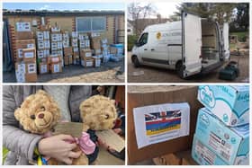 Pictures of the first donation drop to Zaporizhia, Ukraine.