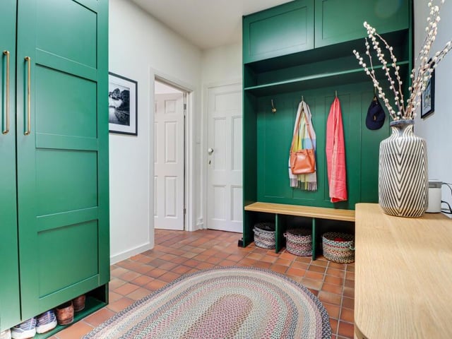 The entrance hall has plenty of room for kicking off your muddy boots before getting into the main part of the house. Throw your coats here then relax!