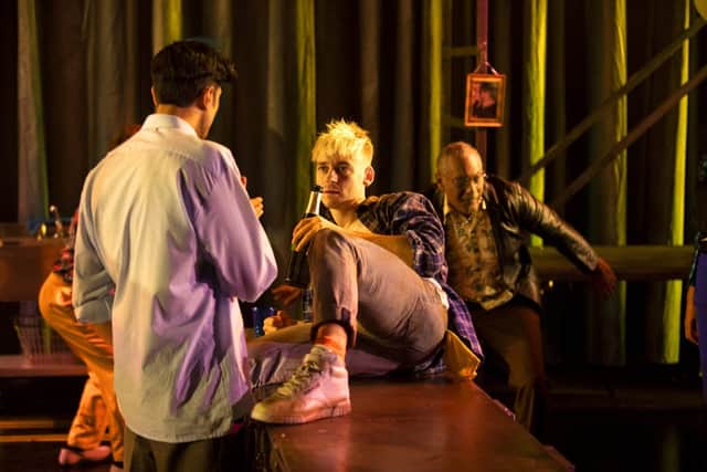 Jonny Fines as Johnny in My Beautiful Laundrette (photo: Ellie Kurttz)