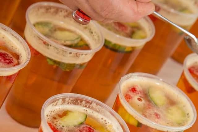 What better way to enjoy the party than with some Pimms?